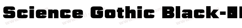 Science Gothic Black字体转换 Science Gothic Black字体转换